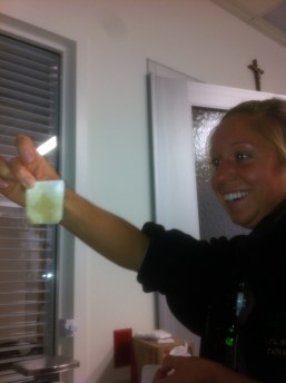 Jacob's first tinkle after his first surgery.  We prayed and sang and waited so long for it!